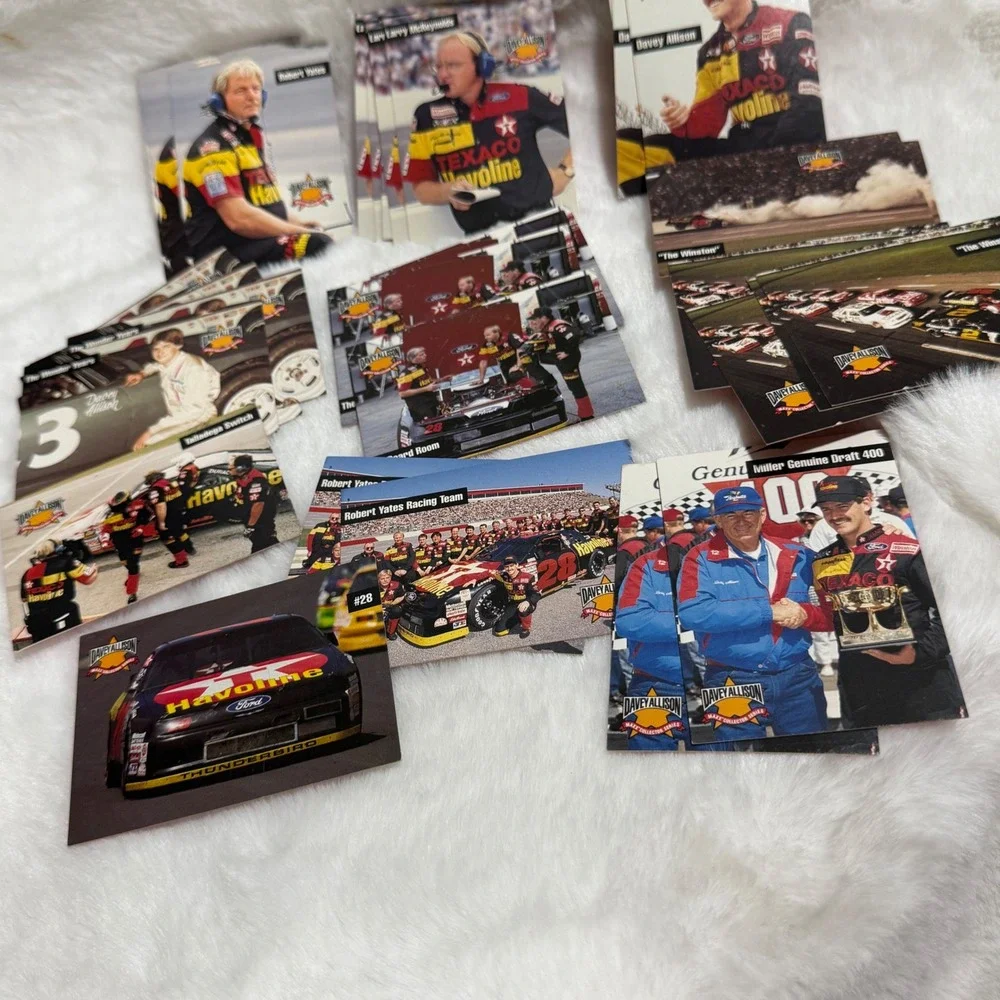 33pc 1993 Maxx Davey Allison Texaco Havoline NASCAR Racing Cards Lot Duplicates